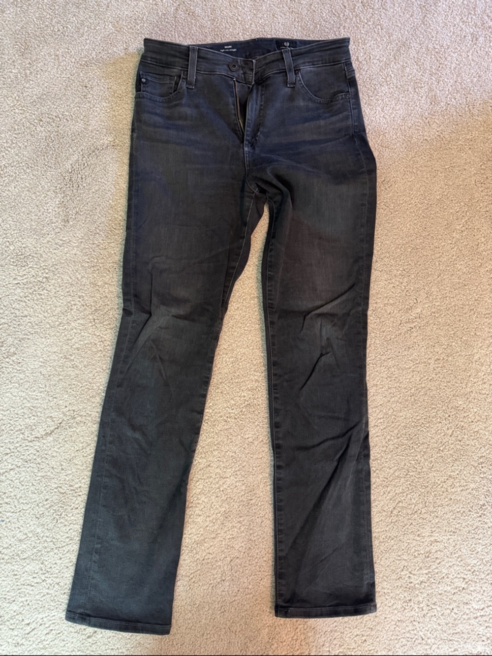 Women’s straight leg jeans - dark grey